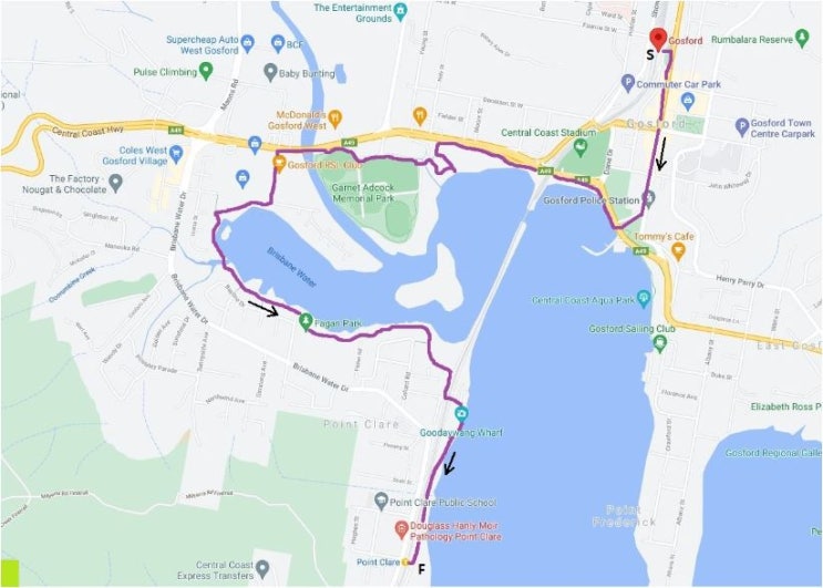 (시드니 근교) Gosford to Point Clare 편도 코스 : 네이버 블로그