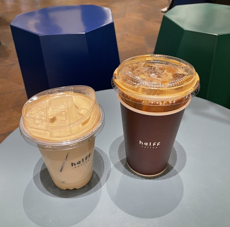 [고속터미널역카페]하프커피 Halff Coffee 버터크림라떼 후기 네이버 블로그