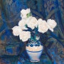 Leon Wyczółkowski, <White Roses in a Vase (1911)>