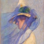 Edmund Tarbell, <The Blue Veil (1898)>