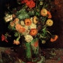 Vincent van Gogh, <Vase with Zinnias and Geraniums (1886)>