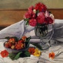 Felix Vallotton, <Flowers and Strawberries (1920)>