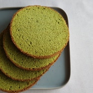 실패활률이 적은 반별립법 녹차 제누와즈 만들기/스폰지케이크 Green tea Genoise/ Sponge cake