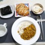 주간집밥메뉴 : 소고기야채죽, 토스트, 카레, 회, 빠네스파게티