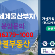 가산동 SG 세계물산 지식산업센터 분양