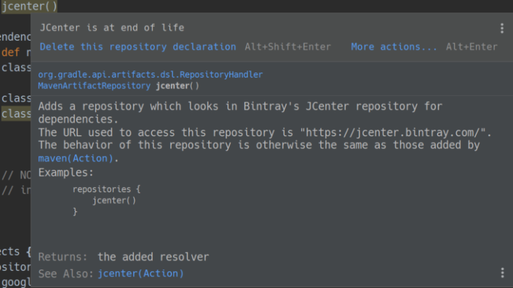 Android Jcenter is at end of life : 네이버 블로그