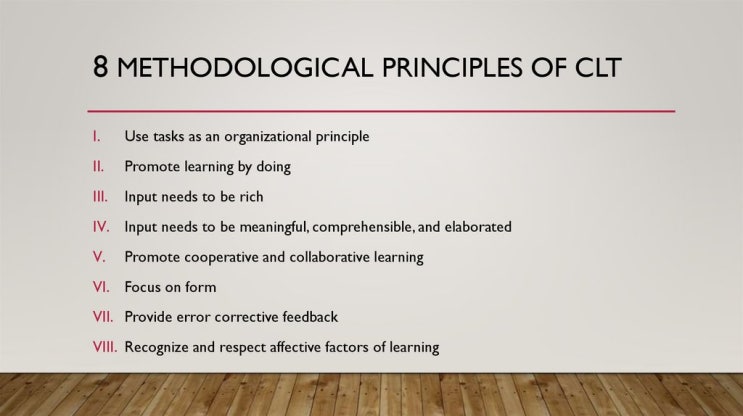 [영어 교수법] [Lesson Design] 2.The Eight Principles of Communicative ...