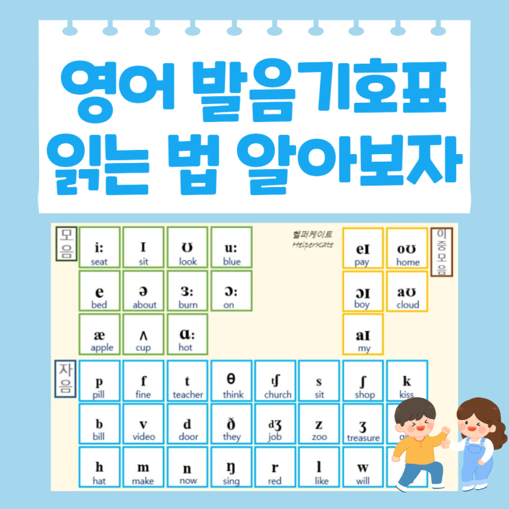 영어발음기호표 읽는 법 알아보자 : 네이버 블로그