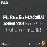 [FAQ] FL Studio MAC에서 우 클릭 없이 Note 또는 Pattern 지우는 법!!