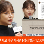숙취운전 사고 배우 박시연 1심서 벌금 1200만원 선고
