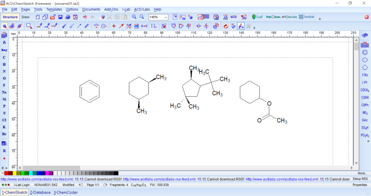 [유용한 프로그램]Chemsketch (분자구조 3D viewer) : 네이버 블로그