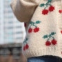 knitting : che-cherry cardigan (own design)