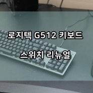 게이밍 키보드 추천, GX 스위치로 리뉴얼! 로지텍 G512 키보드