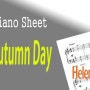 쉽고 아름다운 피아노곡 악보 ; 어느가을날 , One Autumn Day, Easy Piano Sheet