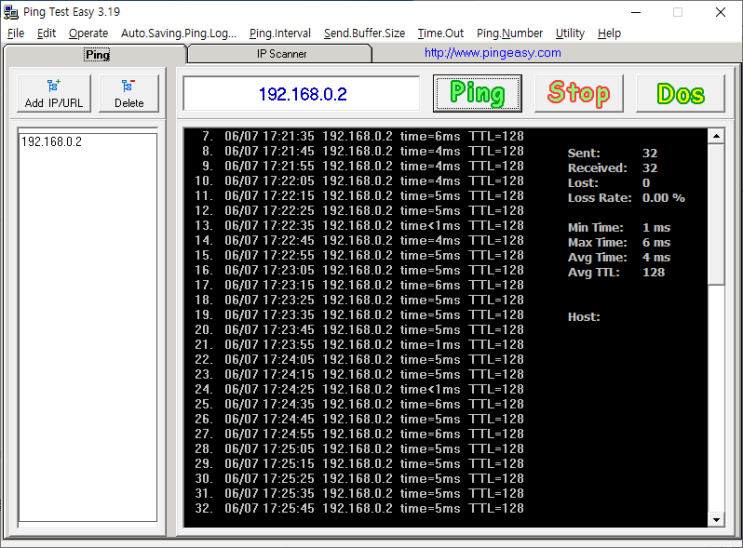 Ping Test Easy : 네이버 블로그