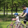 을숙도 생태공원 자전거 무료 대여소. 네발 자전거 연습하기!