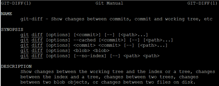 git diff 사용법 (옵션) : 네이버 블로그