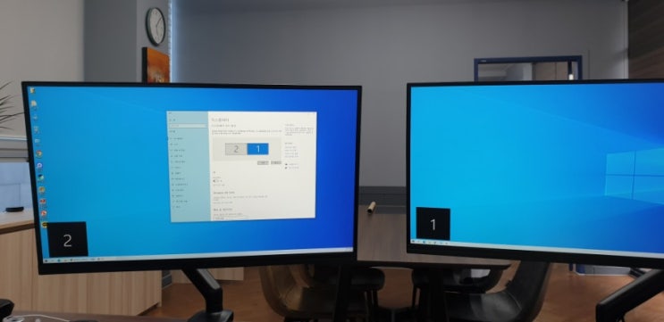 듀얼모니터 사용시 1번, 2번 모니터 식별번호 변경 방법에 대한 고찰 : 네이버 블로그