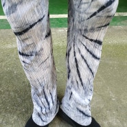 남자 플리츠팬츠 색다른 패턴 111cm 슬림와이드 핏 끝장 필살기브랜드 티거쉬후기