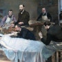 화가 쥘 아들러(Jules Adler), 염소 피를 수혈받는 환자(1892),