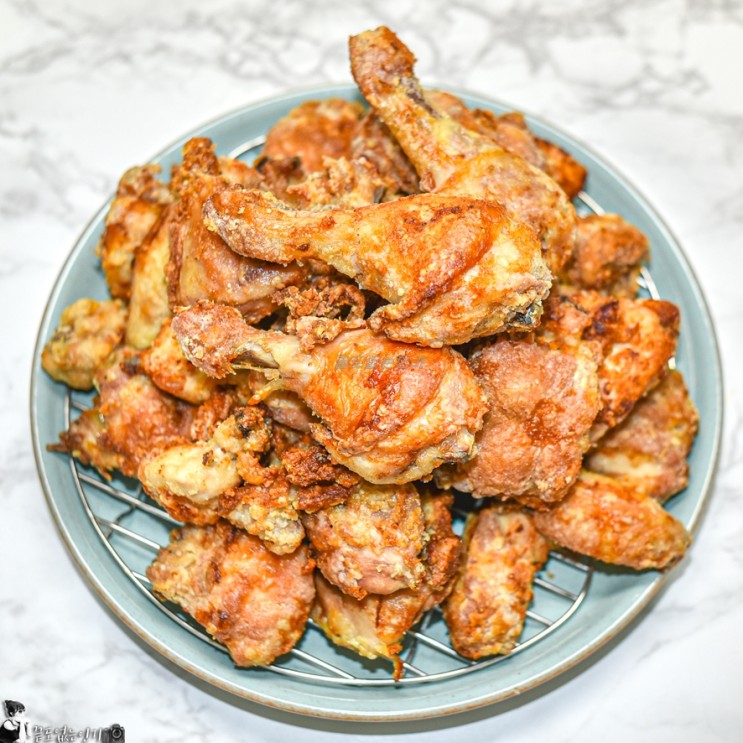 집에서 치킨만들기 닭 에어프라이어 치킨 요리 (닭구이) : 네이버 블로그