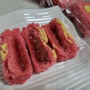 양산 맛있는 떡집 아리랑웰빙떡 딸기설기