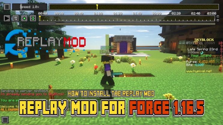 [모드][1.20.2][Fabric/Forge] 리플레이 모드 (Replay Mod) : 네이버 블로그