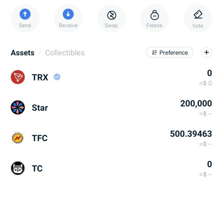 트론링크지갑에 TFC코인 500개 가상화폐 에어드랍 (TRC10 기반) TRON LINK : 네이버 블로그