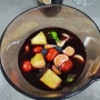 [자취생 간단요리] 뱅쇼 상그리아/ 쉽게 만드는 와인 디저트 혼술/ 과일요리/ 여름감기 예방에 좋아요