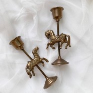 [sold out]Rocking horse candle holder
