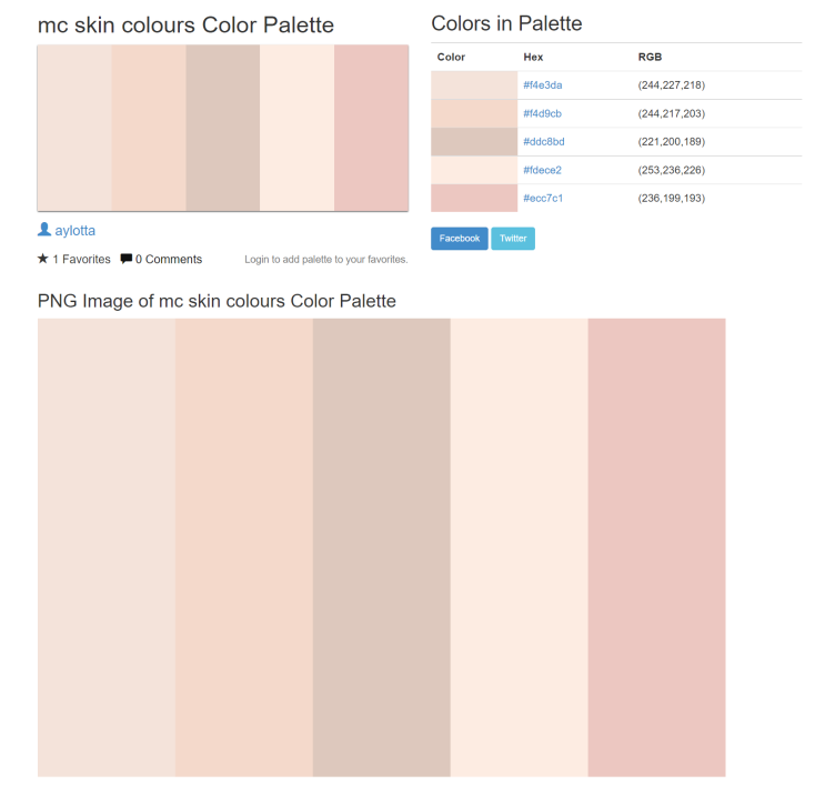 bright peach Color Palette