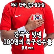 한국을 빛낸 100명의 축구선수(영상)