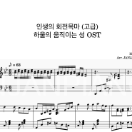 하울의 움직이는 성 OST - 인생의 회전목마 (고급,2단악보) / 연주영상