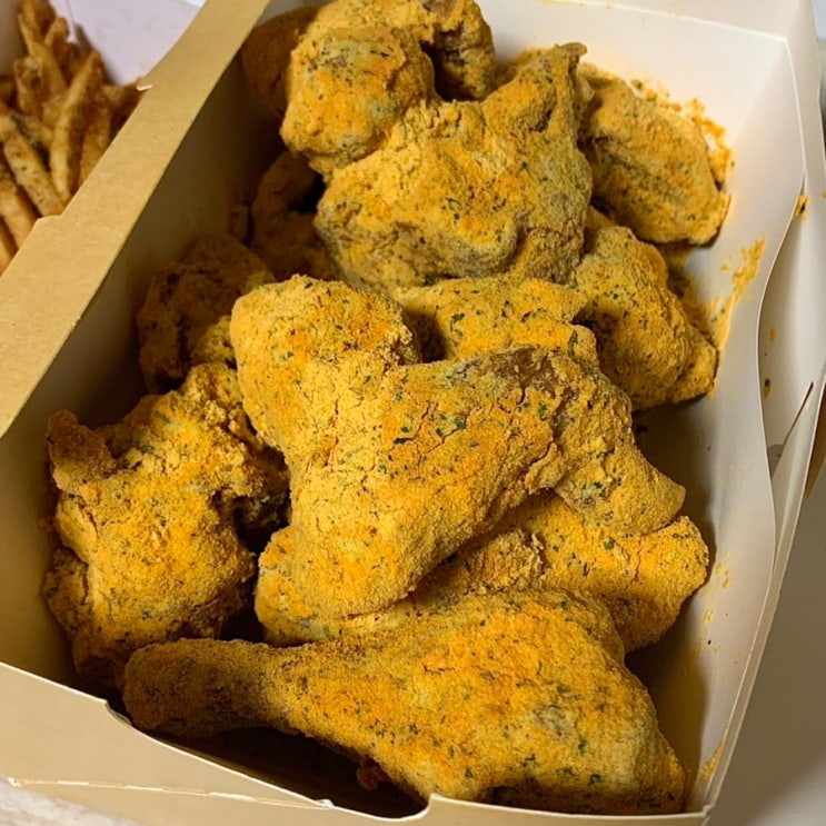 올릭픽엔 치킨이죠, BHC 뿌링클/ 뿌링치즈볼/ 감자튀김 : 네이버 블로그