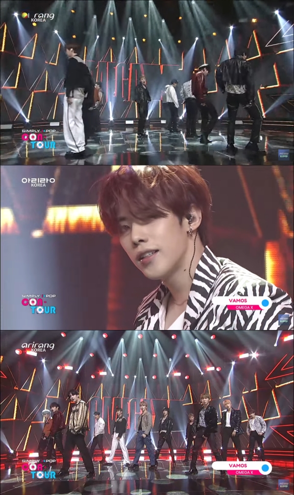오메가엑스(OMEGA X), 타이틀곡 ‘VAMOS (바모스)’ 무대 아리랑TV ‘심플리케이팝 콘투어’ 장악 : 네이버 블로그