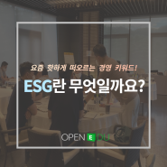 [열린교육] 단기 이익보다 지속 가능성! 'ESG 경영'이란?