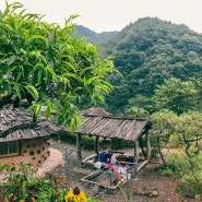 하동여행/지리산 계곡 펜션 - 하동 흙집세상 펜션