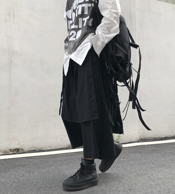 9moai kendo skirtpants 스커트팬츠 치마 바지 젠더리스룩