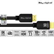 키디지털 HDMI2.1 인증 케이블 3M KD-Pro8K10BX