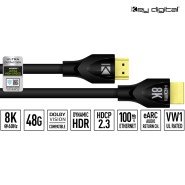 키디지털 HDMI 2.1 인증 케이블 1M KD-Pro8K3BX