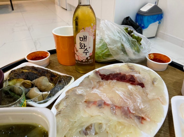 푸른바다횟집 구성 좋은 모둠회 : 네이버 블로그