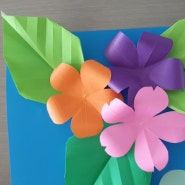 메모판 꾸미기💐-간단한 꽃접기로 메모판 꾸미기/색종이 꽃