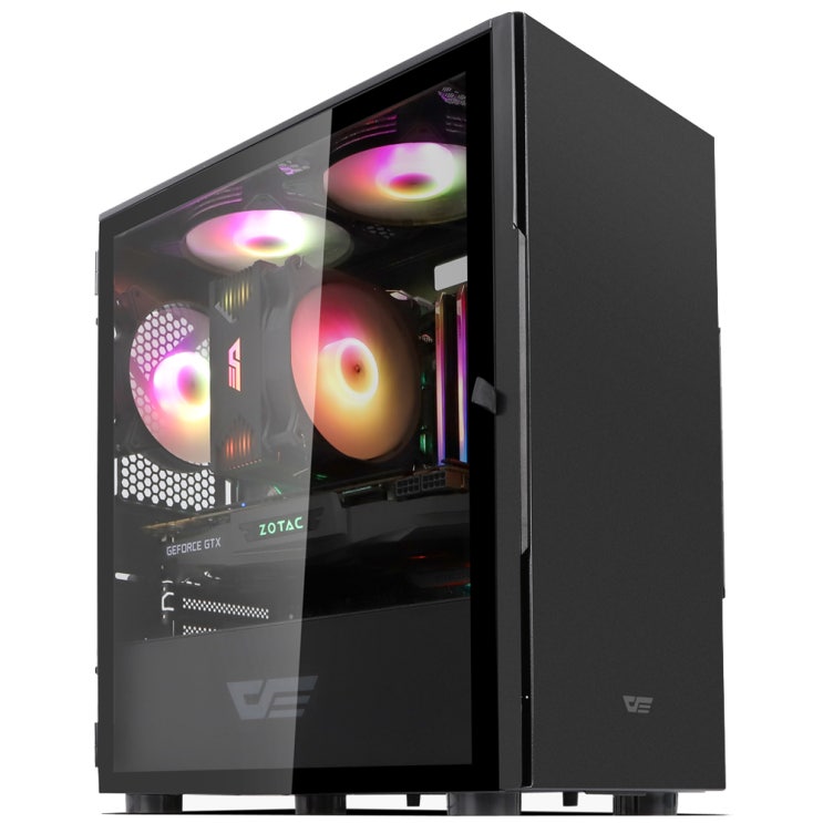 잘나가는 로켓PC Alpha AMD No 3. 블랙 조립컴퓨터 본체 (AMD 라이젠5 4650G 라데온 7 그래픽 ...