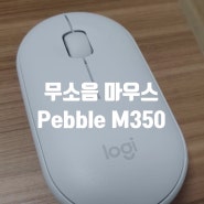 [로지텍 페블 무소음 마우스 실사용후기/ LOGITECH PEBBLE M350 ]