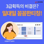 1:1 코칭 꼼꼼하게 받은 후 TSC 3급 획득한 후기