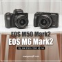 캐논 브이로그 카메라 추천 EOS M6 Mark2 vs EOS M50 Mark2 미러리스카메라 장점 비교