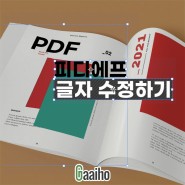 PDF 글자 수정하기 | 피디에프 문서 텍스트 수정하는 법