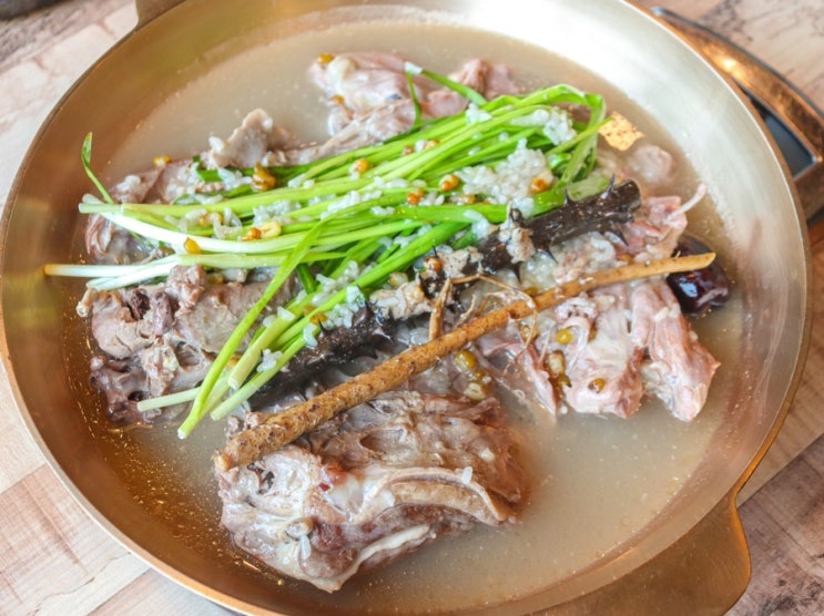 부산명지맛집 산골애 명지점, 오리백숙을 점심특선으로도 !