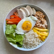 [다이어트 레시피] 컬리플라워 활용_나또 컬리플라워 비빔밥(276kcal)