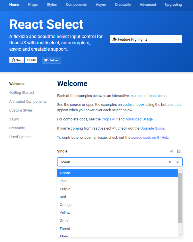 react select 라이브러리 : 드롭다운 메뉴 : 네이버 블로그